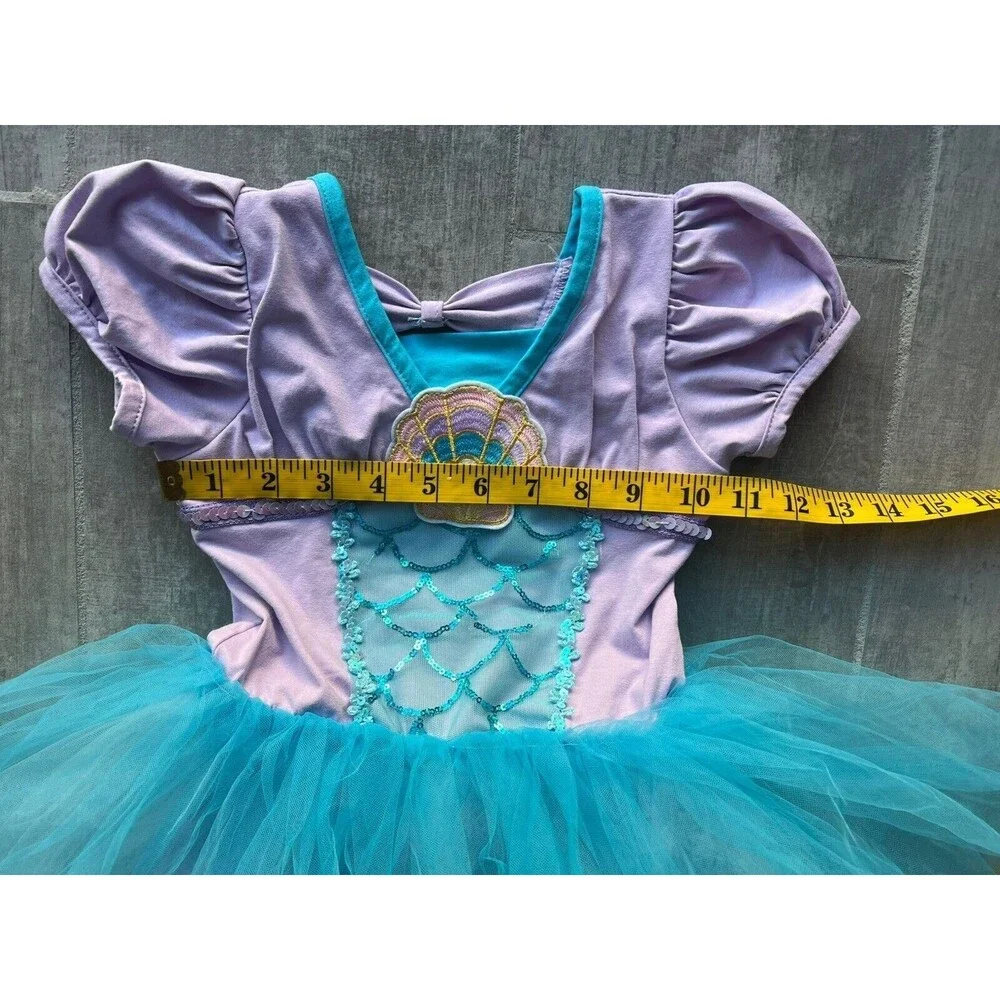 Los Angeles Boutique Tutu Leotard Dance Dress Up Party Outfit Mermaid Sequin 4-5